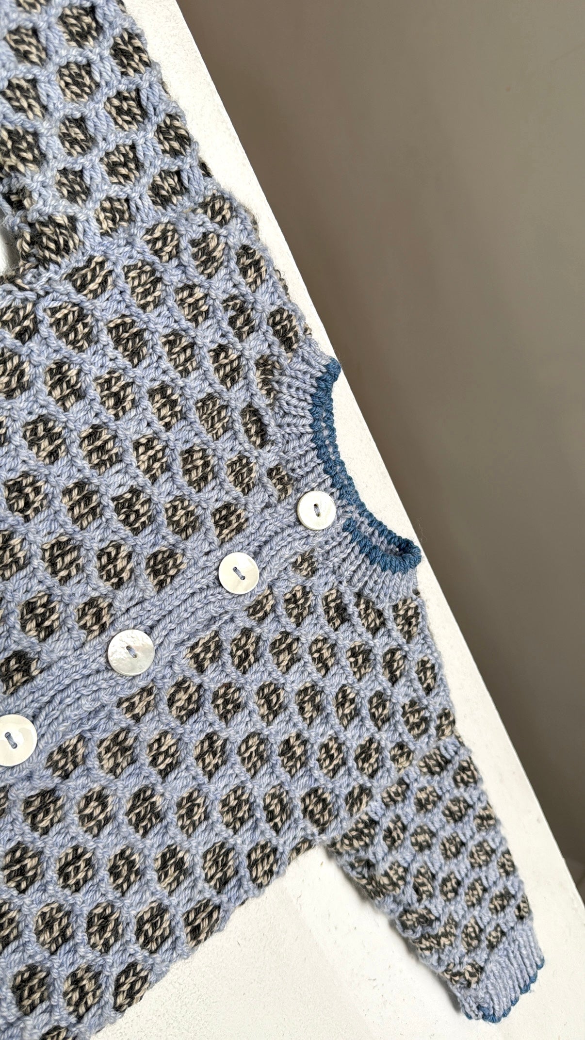 dot cardi - blueberry