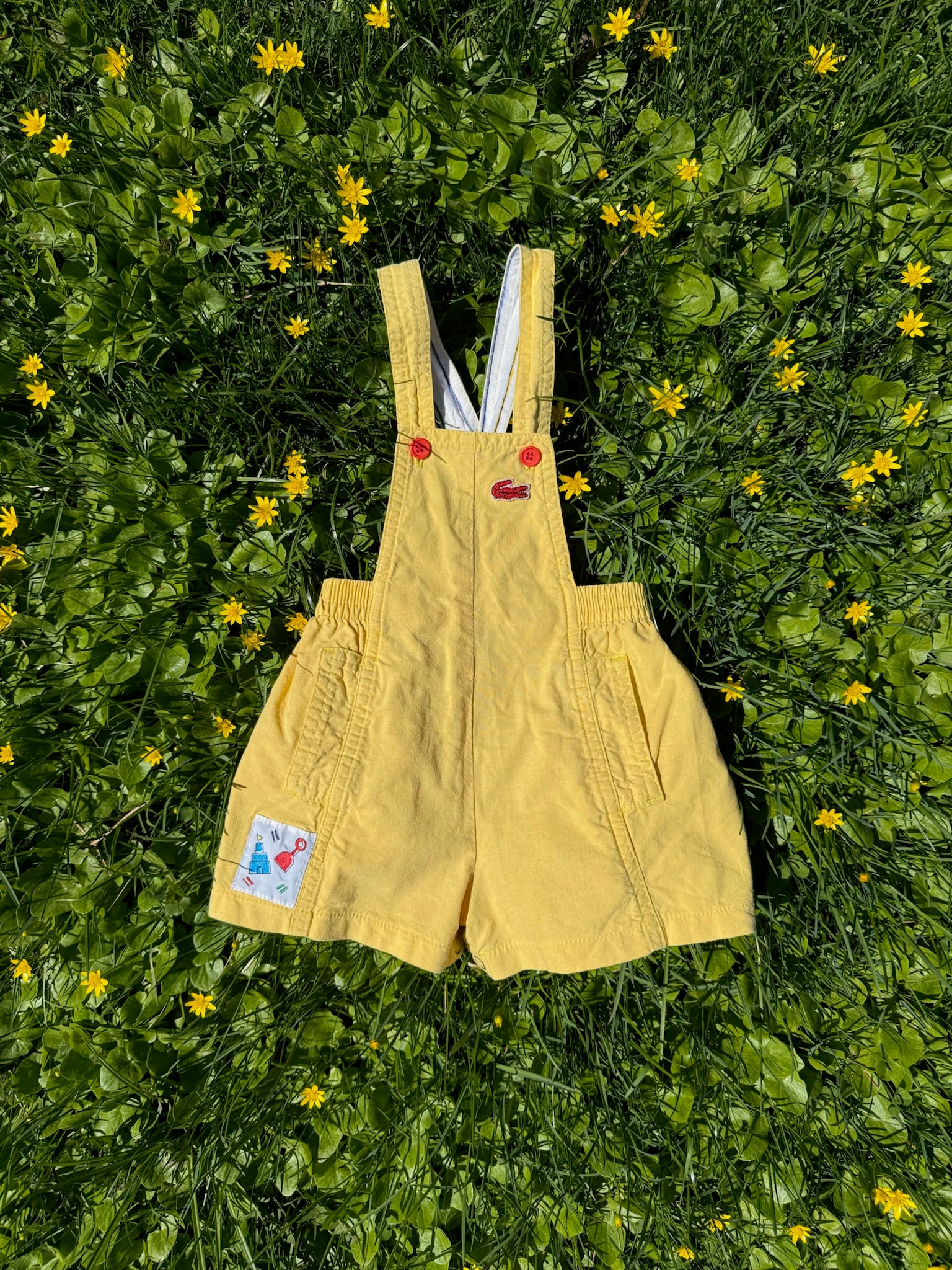lacoste yellow shorteralls