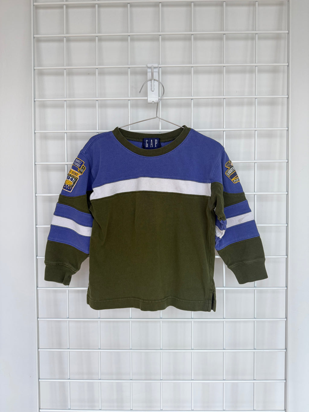 gap long sleeve football tee