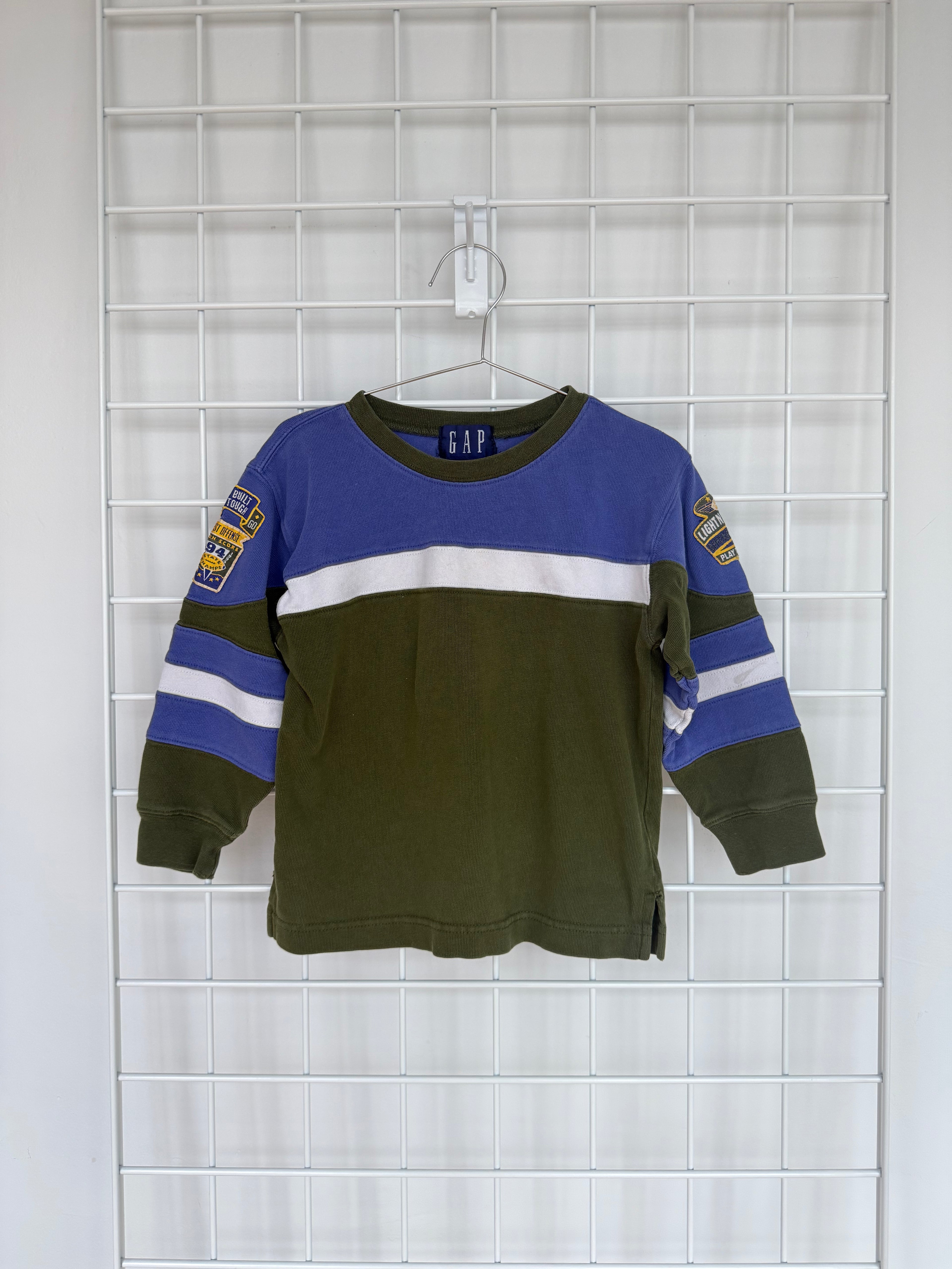 gap long sleeve football tee