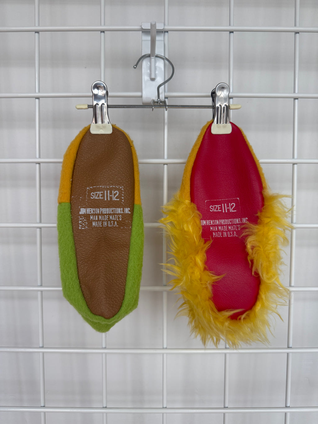 sesame street slippers (bert and big bird)