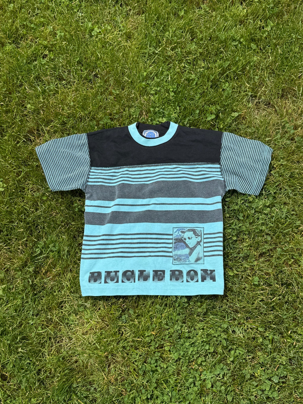 bugle boy stripe logo tee
