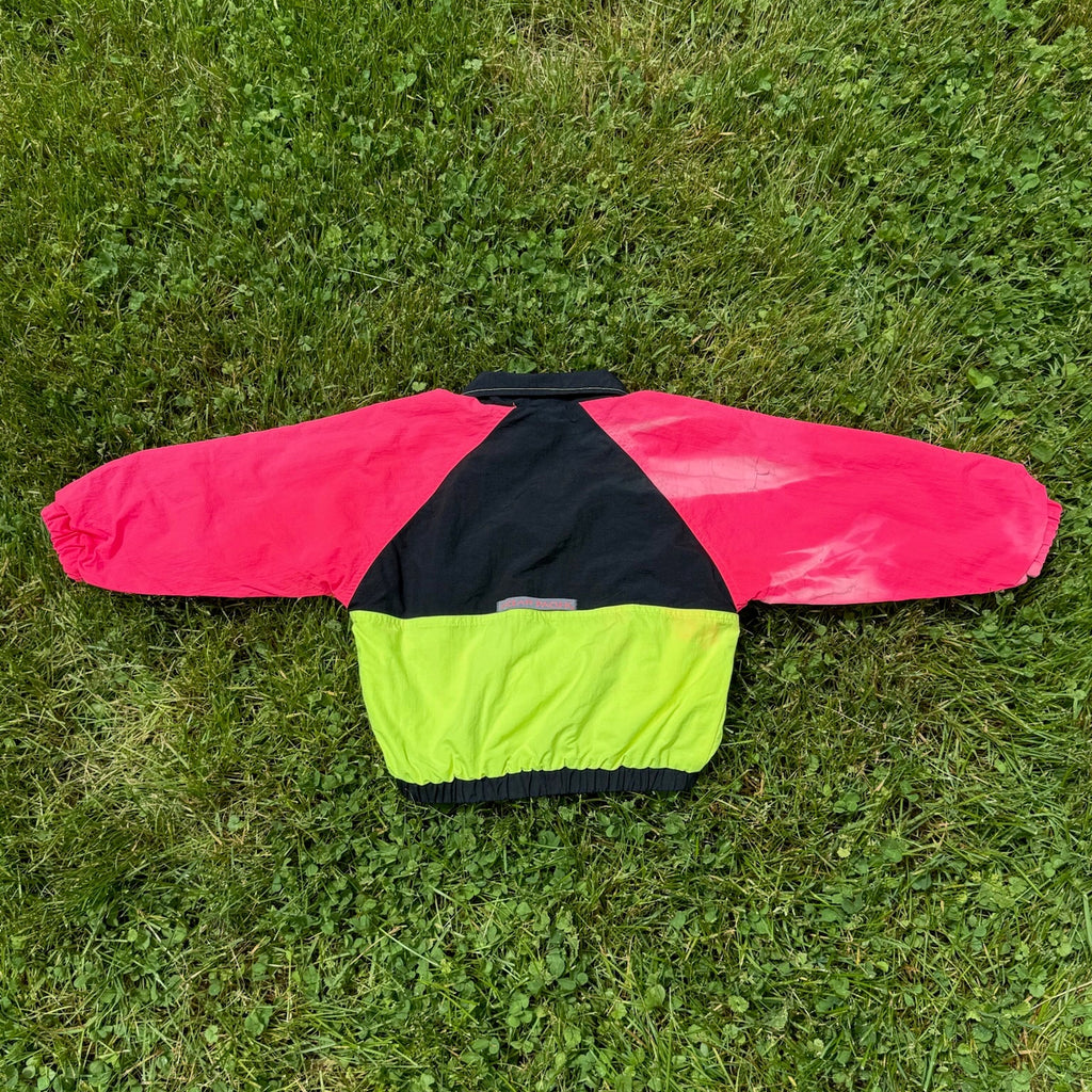ocean pacific colorblock neon windbreaker