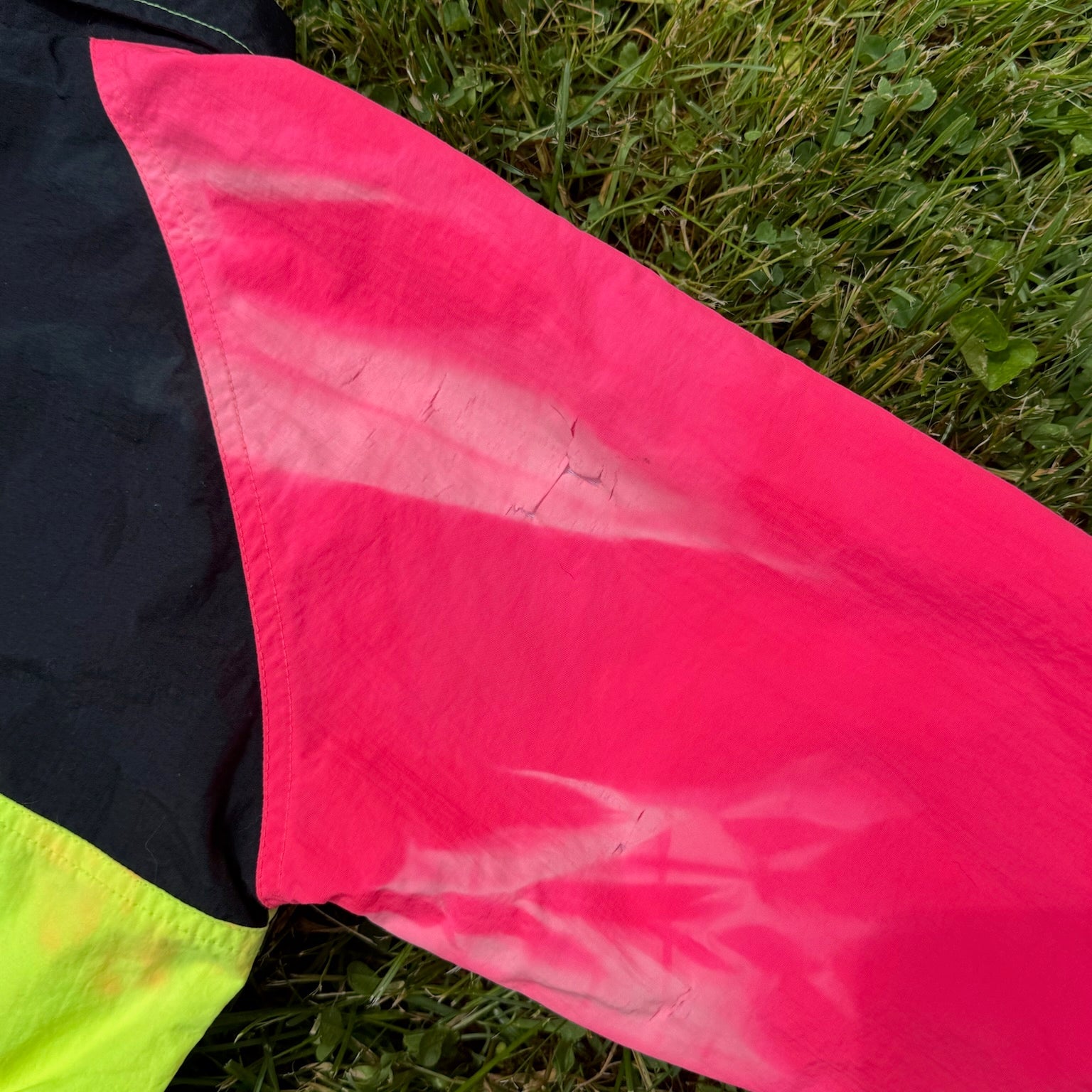 ocean pacific colorblock neon windbreaker