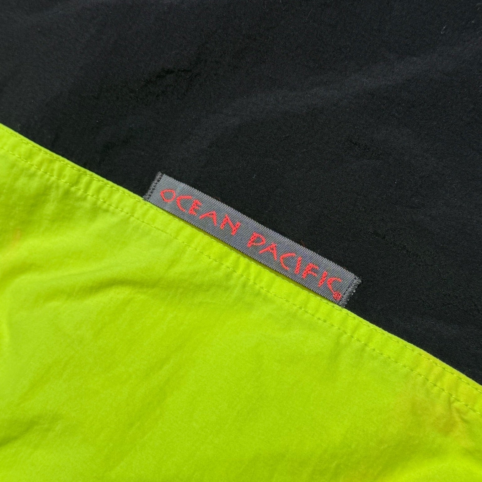 ocean pacific colorblock neon windbreaker