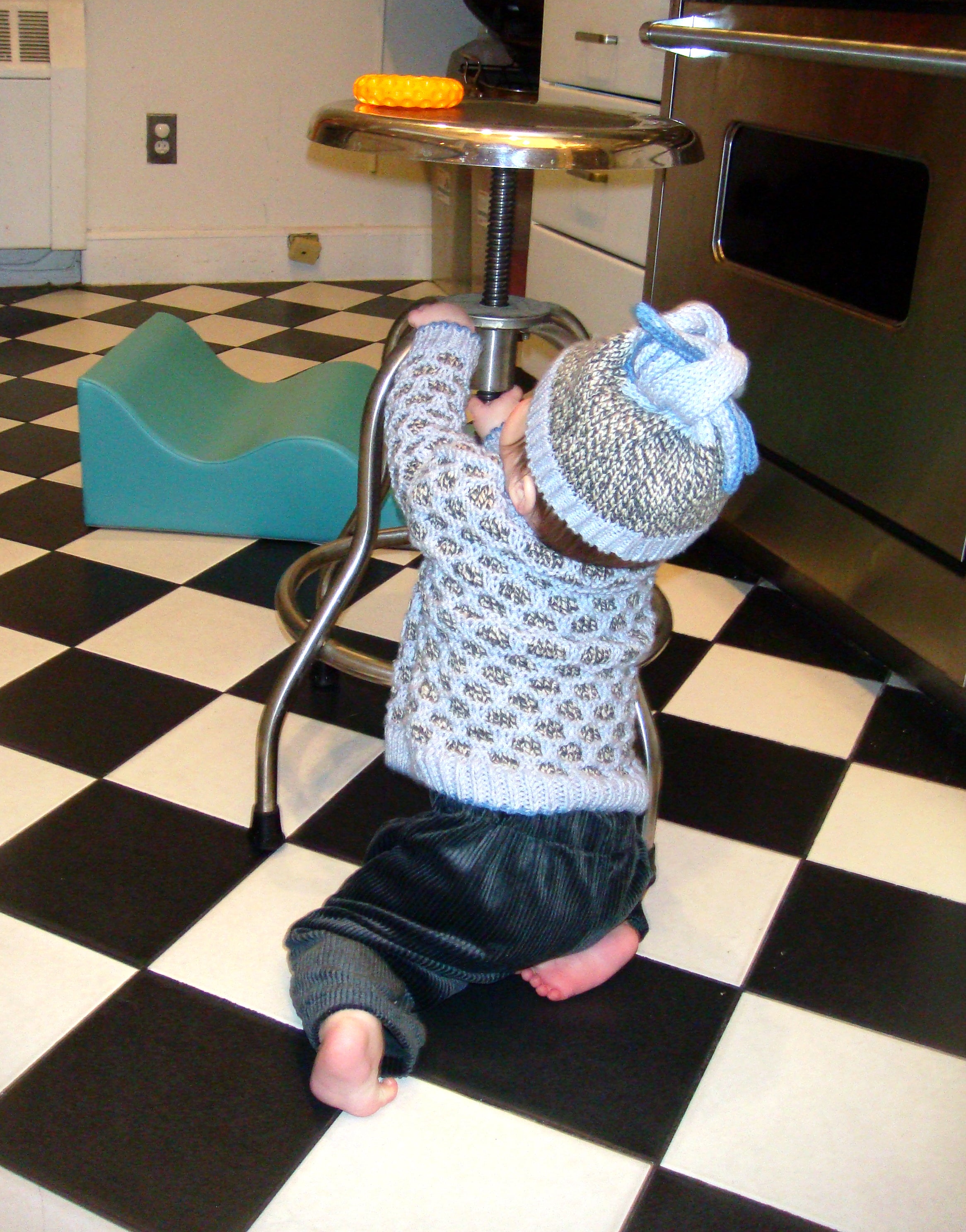 dot cardi - blueberry