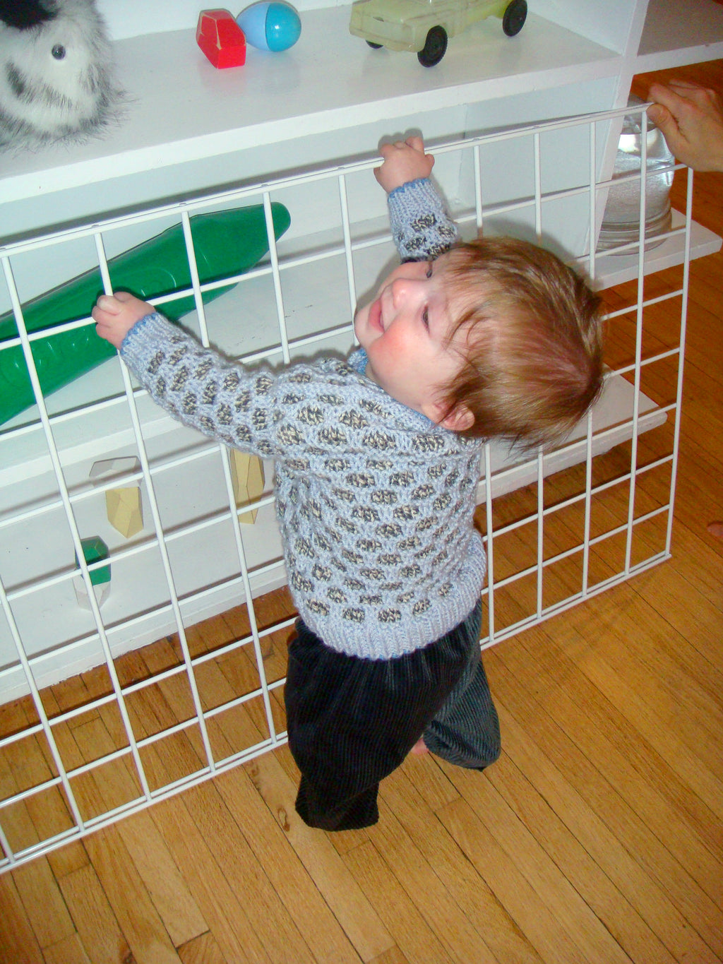 dot cardi - blueberry