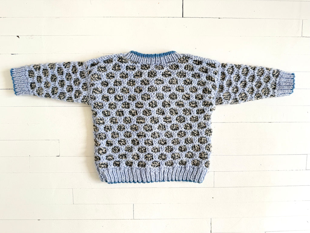 dot cardi - blueberry