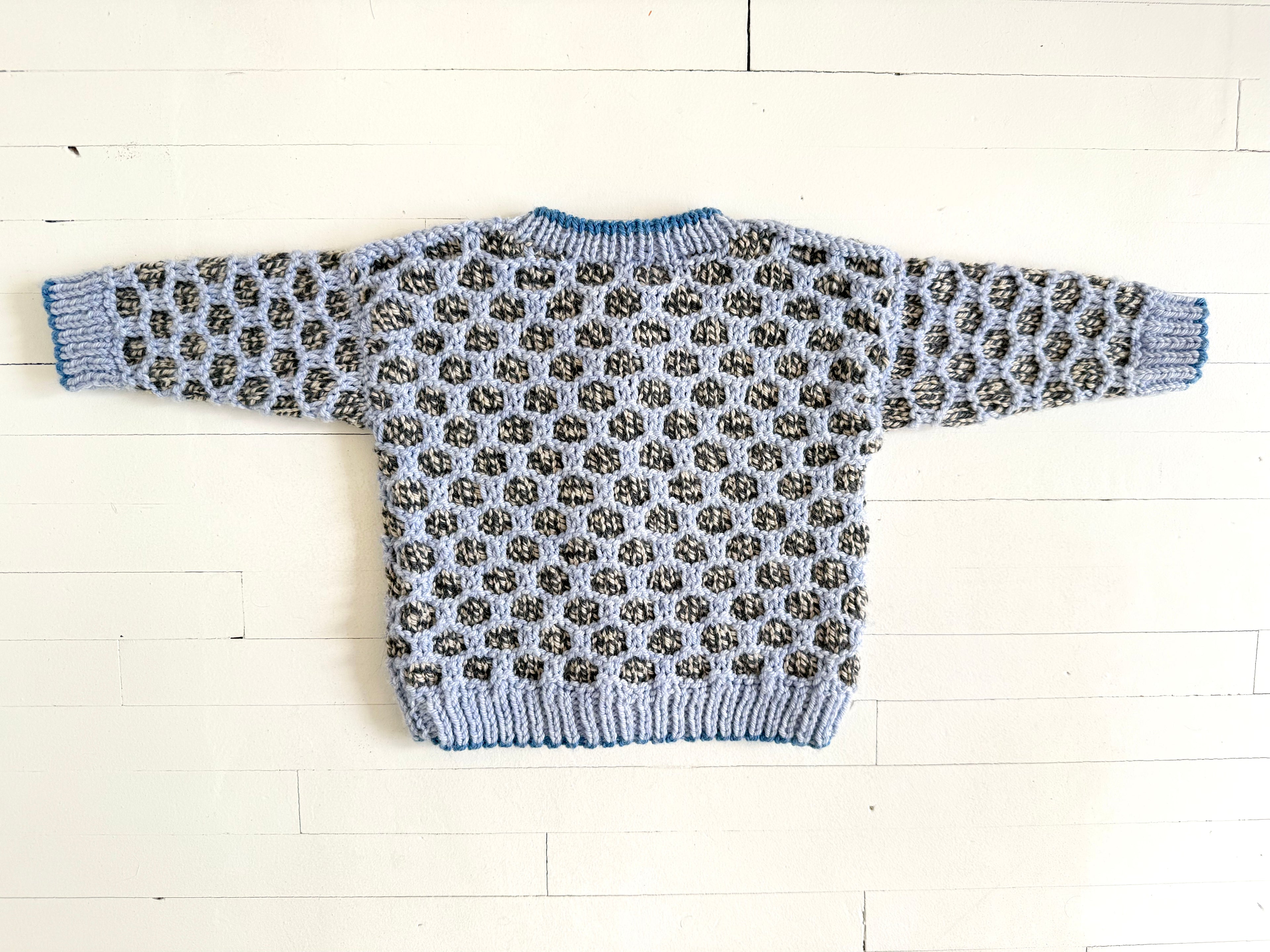 dot cardi - blueberry