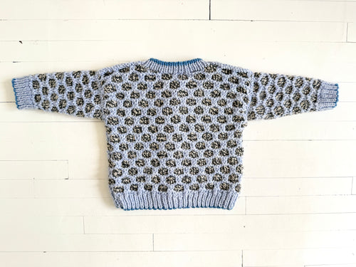 dot cardi - blueberry