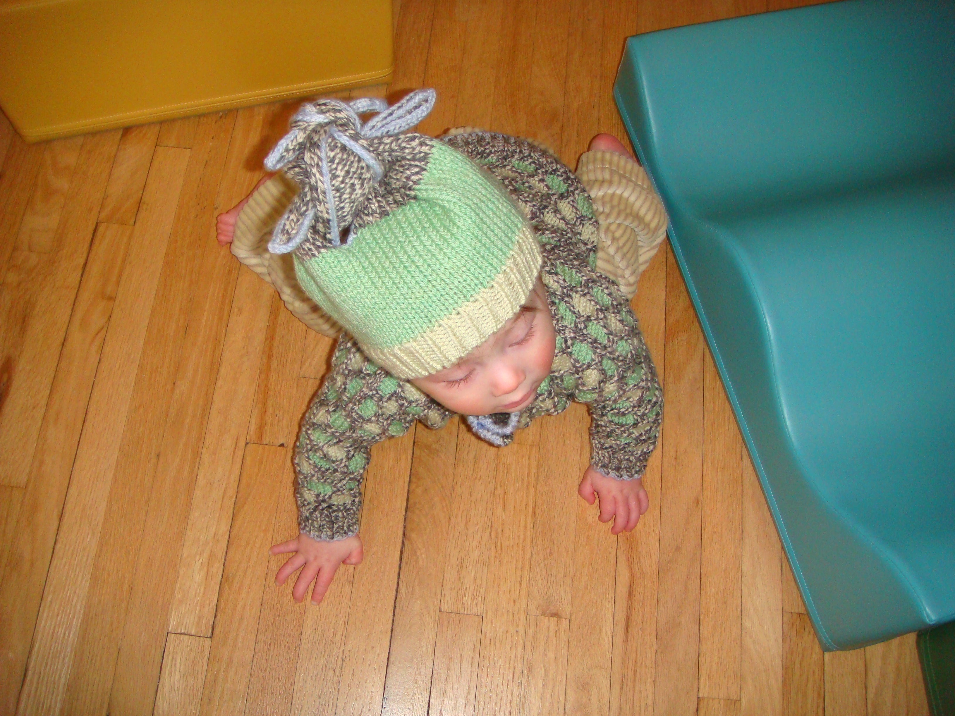 knotty hat - pistachio